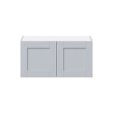 Hugo&Borg Charlesberg 30-in W x 15-in H x 14-in D Gray Wall Fully Assembled Cabinet (Flat Panel Shaker Door Style)