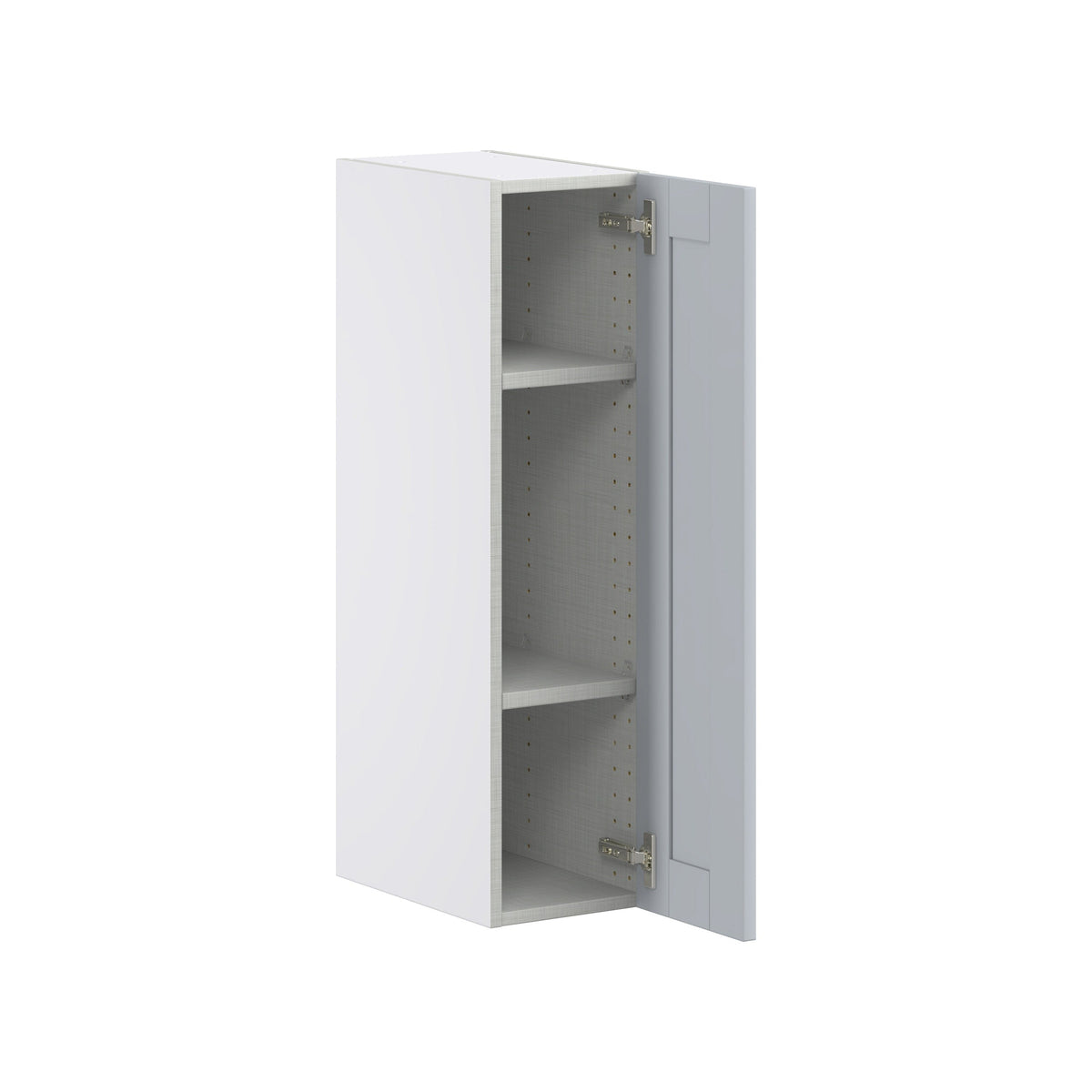 Hugo&Borg Charlesberg 9-in W x 35-in H x 14-in D Gray Wall Fully Assembled Cabinet (Flat Panel Shaker Door Style)