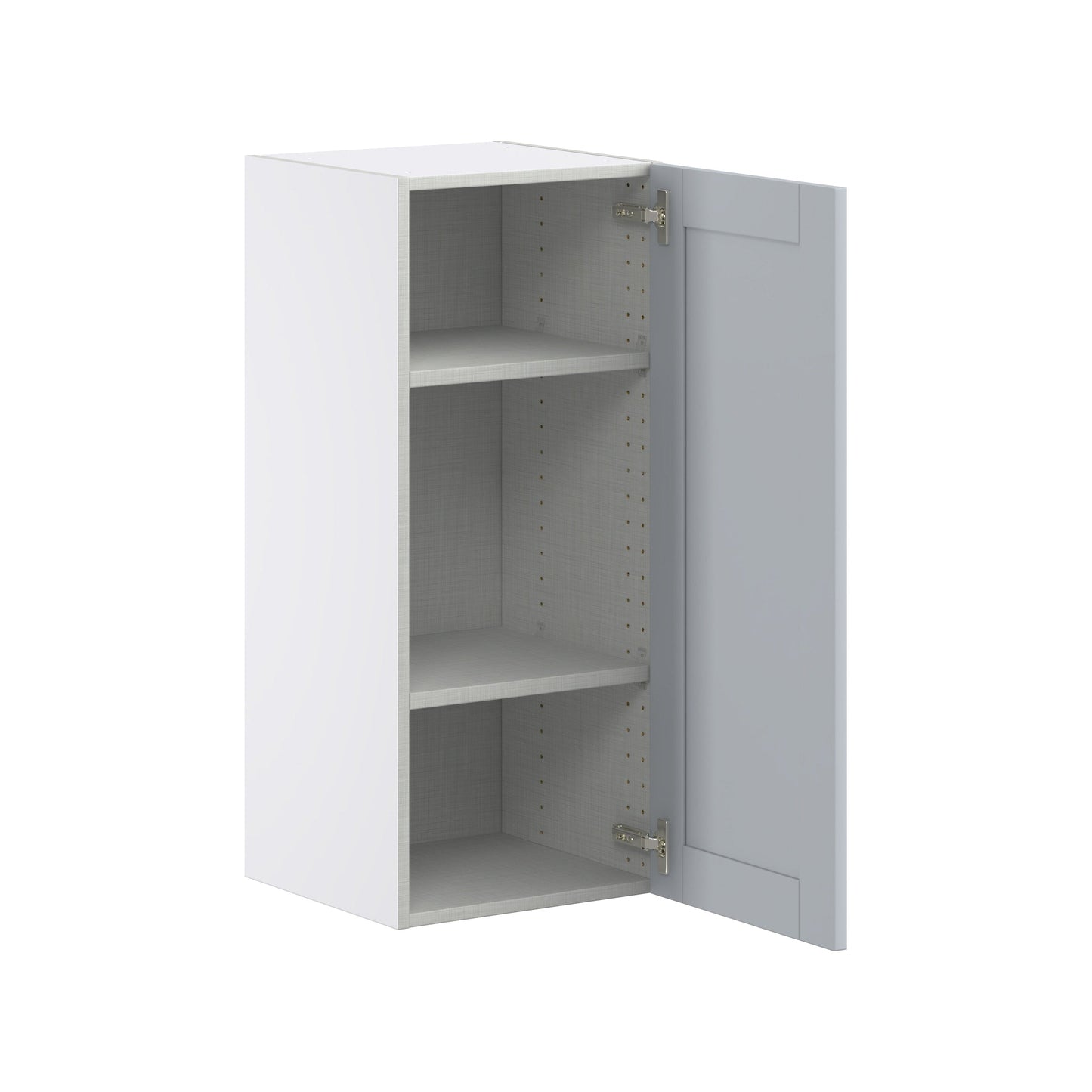 Hugo&Borg Charlesberg 15-in W x 35-in H x 14-in D Gray Wall Fully Assembled Cabinet (Flat Panel Shaker Door Style)