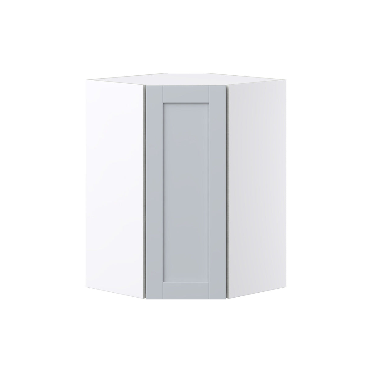 Hugo&Borg Charlesberg 24-in W x 35-in H x 14-in D Gray Diagonal Corner Wall Fully Assembled Cabinet (Flat Panel Shaker Style)