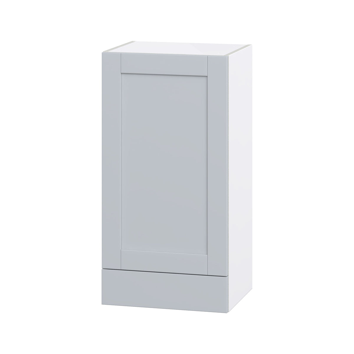Hugo&Borg Charlesberg 18-in W x 35-in H x 14-in D Gray 1-Drawer Wall Fully Assembled Cabinet (Flat Panel Shaker Style)