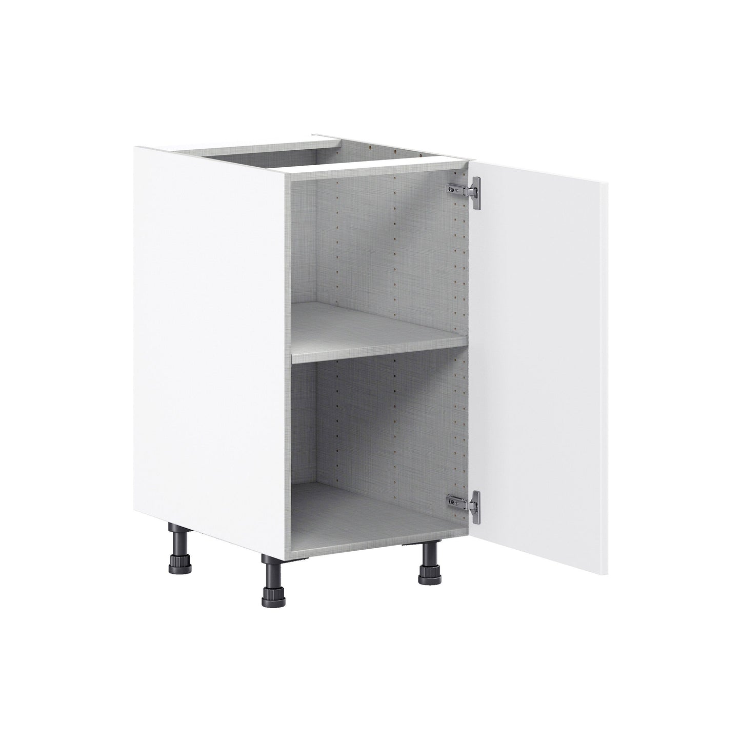 Hugo&Borg Jolie 18-in W x 34.5-in H x 24-in D Warm White Base Fully Assembled Cabinet (Flat Panel Shaker Door Style)