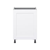 Hugo&Borg Jolie 24-in W x 34.5-in H x 24-in D Warm White Base Fully Assembled Cabinet (Flat Panel Shaker Door Style)