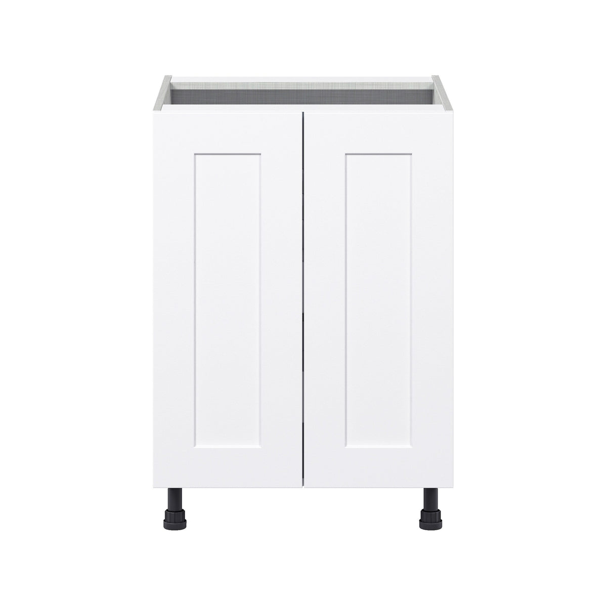 Hugo&Borg Jolie 24-in W x 34.5-in H x 24-in D Warm White 3-Drawers Base Fully Assembled Cabinet (Flat Panel Shaker Style)