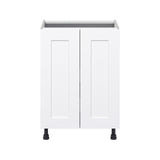 Hugo&Borg Jolie 24-in W x 34.5-in H x 24-in D Warm White 3-Drawers Base Fully Assembled Cabinet (Flat Panel Shaker Style)