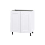 Hugo&Borg Jolie 30-in W x 34.5-in H x 24-in D Warm White 3-Drawers Base Fully Assembled Cabinet (Flat Panel Shaker Style)