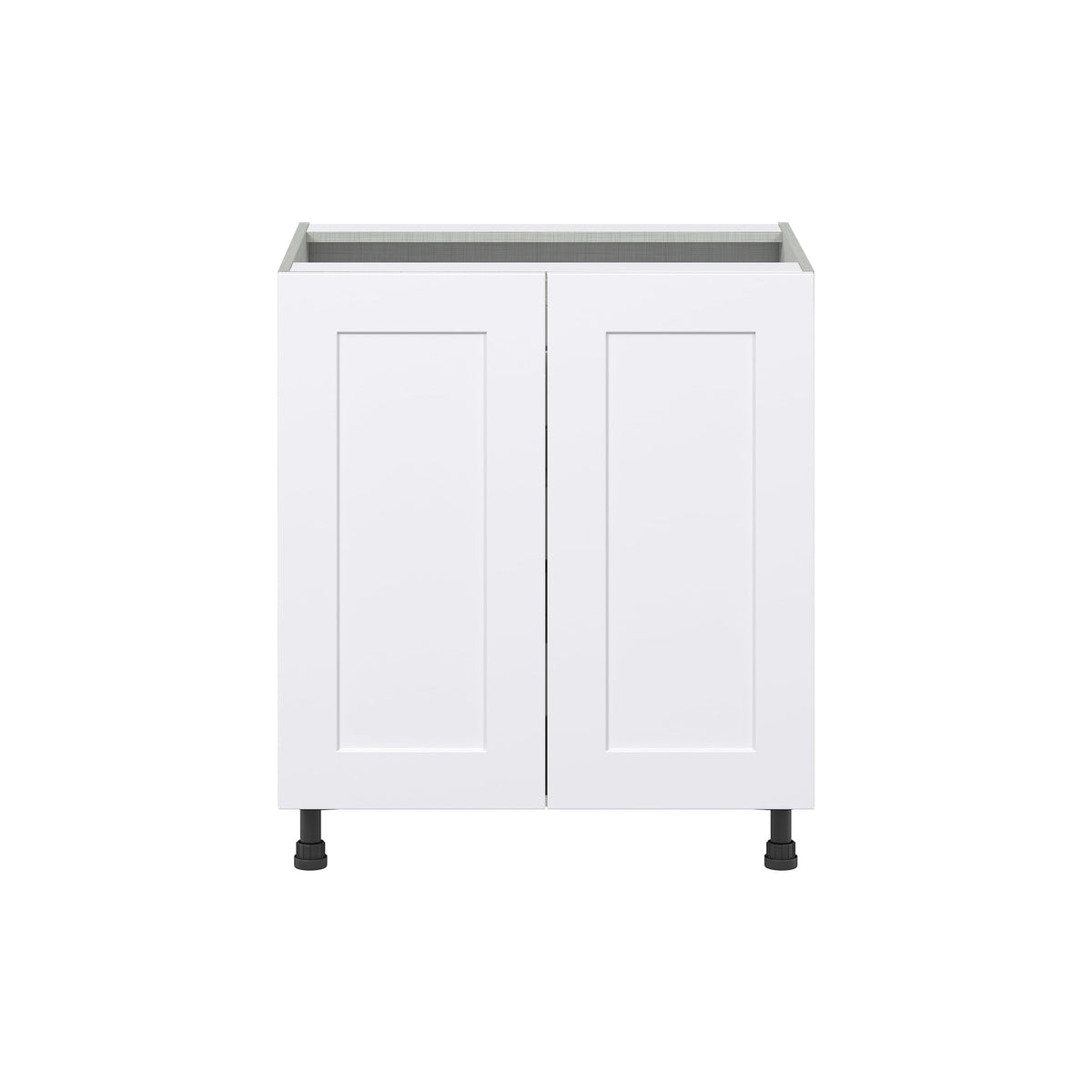 Hugo&Borg Jolie 30-in W x 34.5-in H x 24-in D Warm White 3-Drawers Base Fully Assembled Cabinet (Flat Panel Shaker Style)
