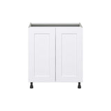 Hugo&Borg Jolie 30-in W x 34.5-in H x 24-in D Warm White 3-Drawers Base Fully Assembled Cabinet (Flat Panel Shaker Style)