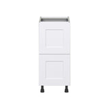 Hugo&Borg Jolie 15-in W x 34.5-in H x 24-in D Warm White 2-Drawer Base Fully Assembled Cabinet