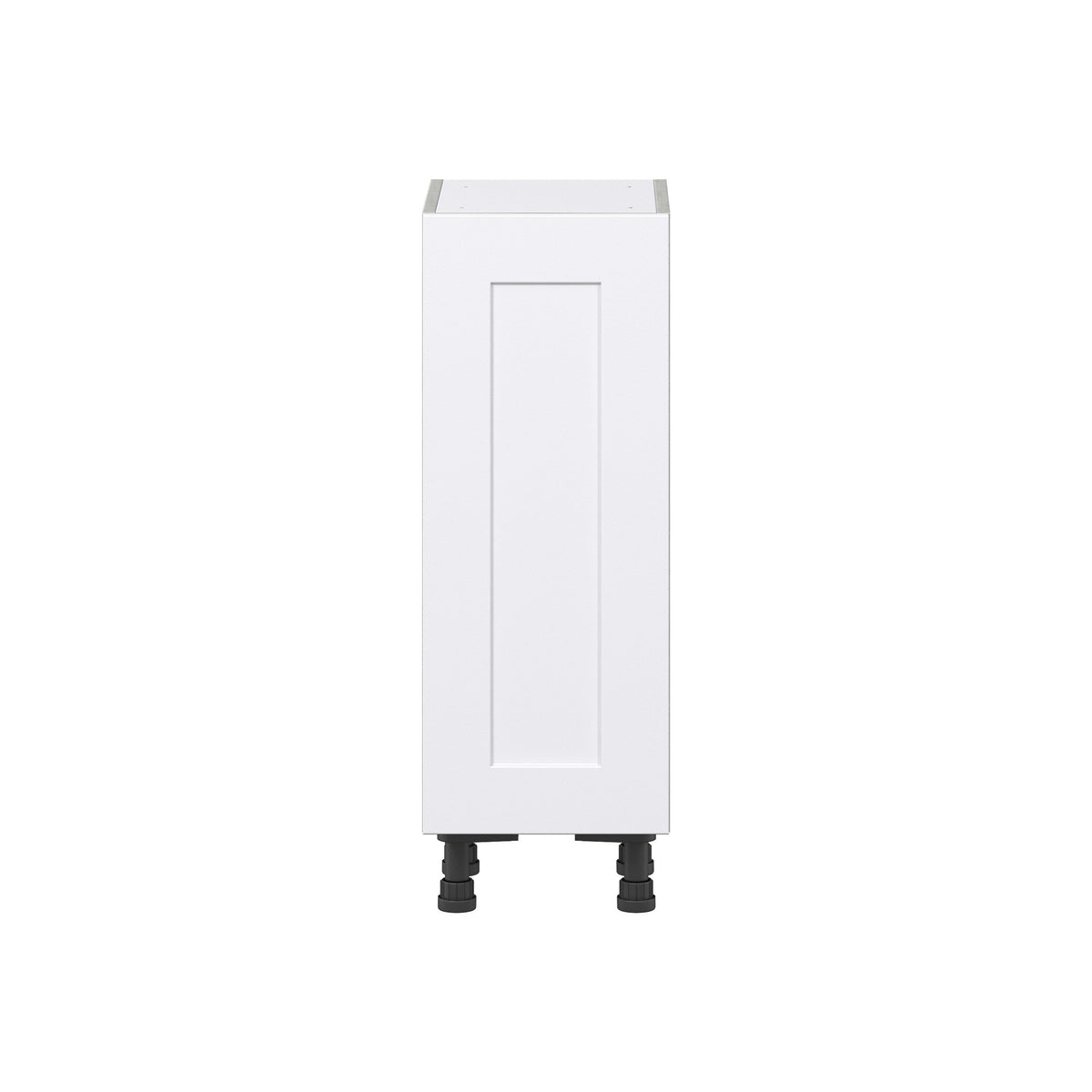 Hugo&Borg Jolie 12-in W x 34.5-in H x 14-in D Warm White Base Fully Assembled Cabinet (Flat Panel Shaker Door Style)