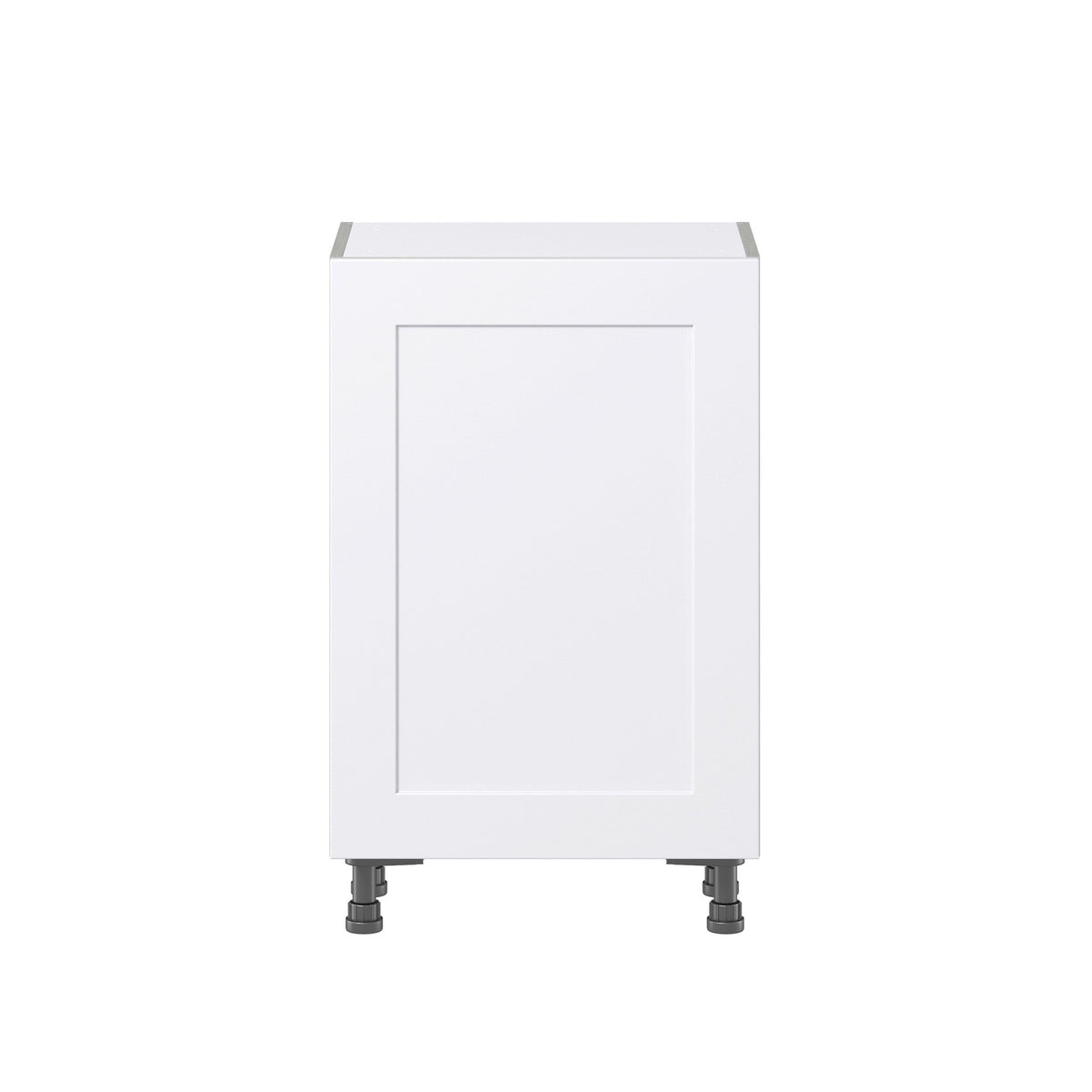 Hugo&Borg Jolie 21-in W x 34.5-in H x 14-in D Warm White Base Fully Assembled Cabinet (Flat Panel Shaker Door Style)