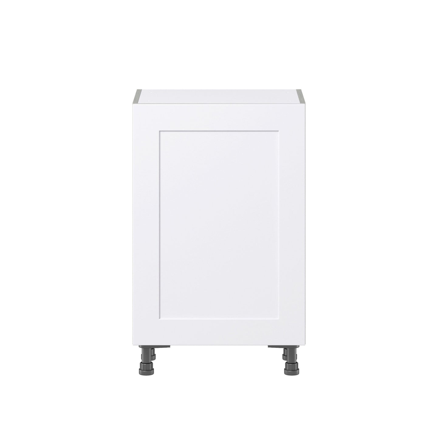 Hugo&Borg Jolie 21-in W x 34.5-in H x 14-in D Warm White Base Fully Assembled Cabinet (Flat Panel Shaker Door Style)