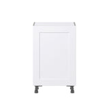 Hugo&Borg Jolie 21-in W x 34.5-in H x 14-in D Warm White Base Fully Assembled Cabinet (Flat Panel Shaker Door Style)