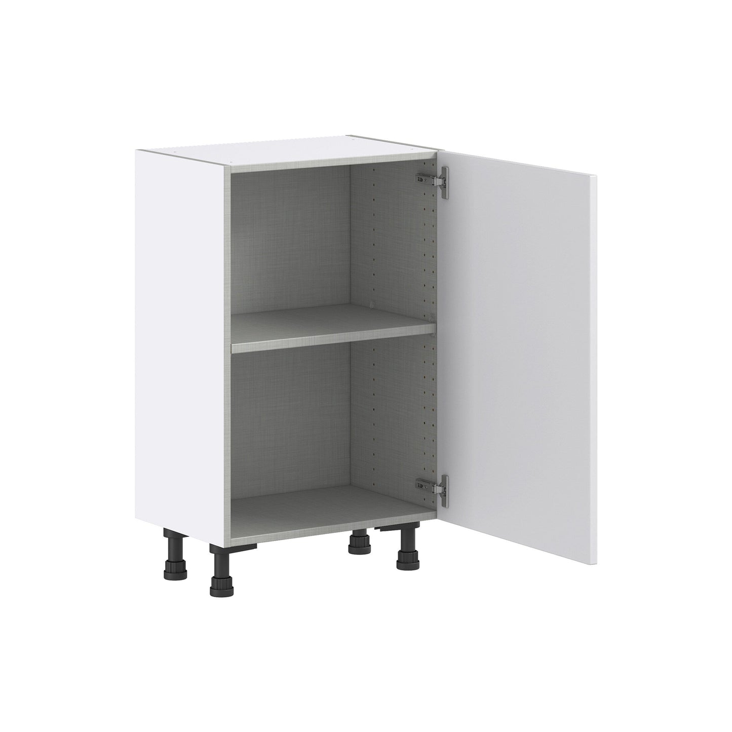 Hugo&Borg Jolie 21-in W x 34.5-in H x 14-in D Warm White Base Fully Assembled Cabinet (Flat Panel Shaker Door Style)