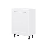 Hugo&Borg Jolie 24-in W x 34.5-in H x 14-in D Warm White Base Fully Assembled Cabinet (Flat Panel Shaker Door Style)