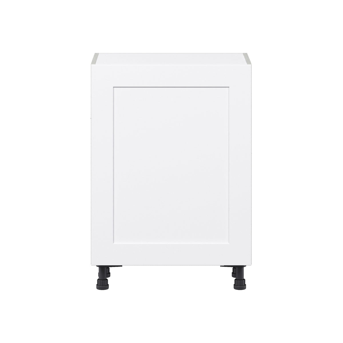 Hugo&Borg Jolie 24-in W x 34.5-in H x 14-in D Warm White Base Fully Assembled Cabinet (Flat Panel Shaker Door Style)