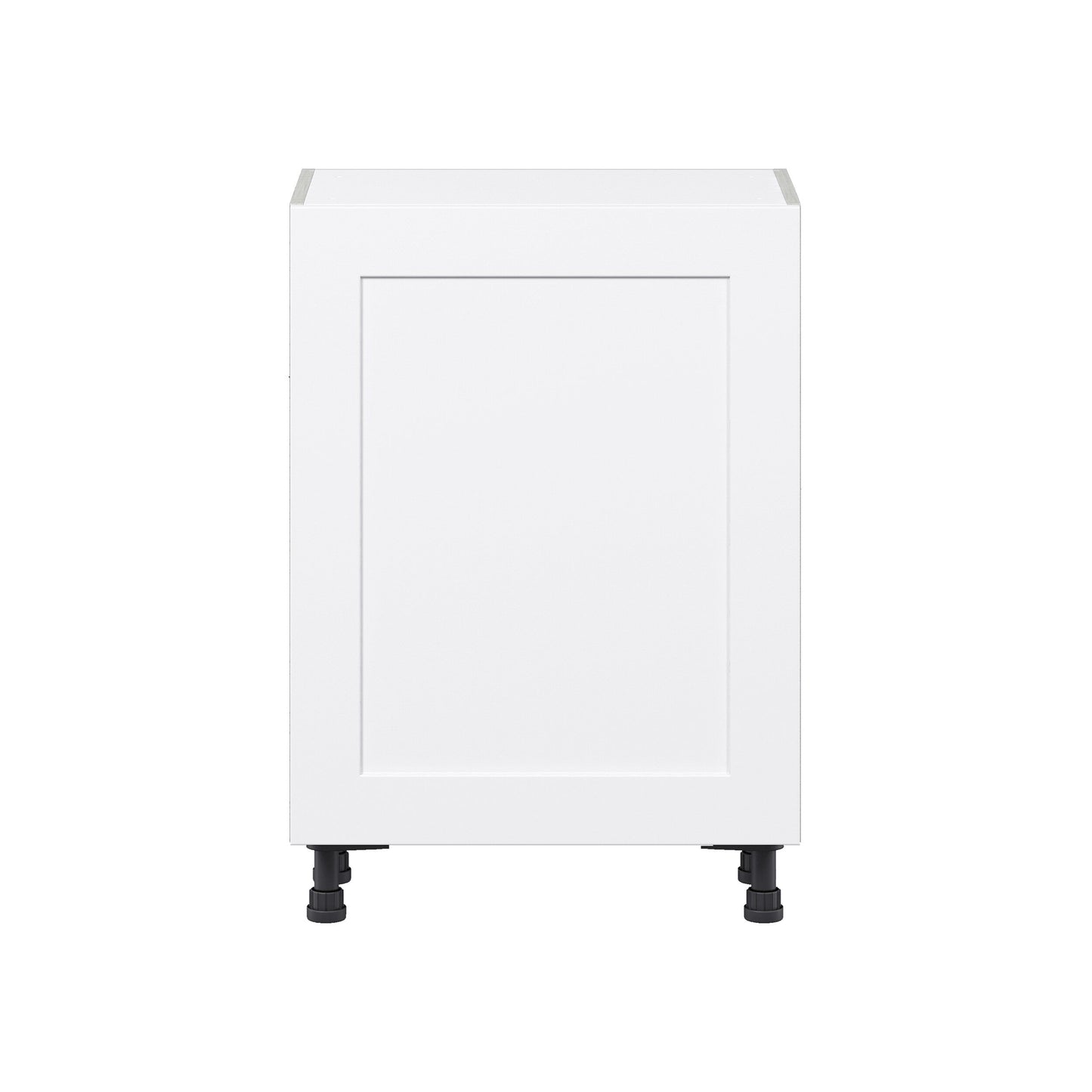 Hugo&Borg Jolie 24-in W x 34.5-in H x 14-in D Warm White Base Fully Assembled Cabinet (Flat Panel Shaker Door Style)