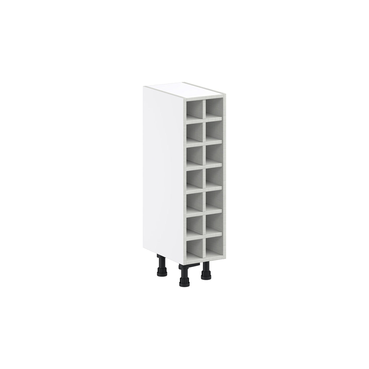 Hugo&Borg 14-Bottle Warm White Mdf Wall-mounted Wine Cabinet