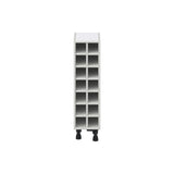 Hugo&Borg 14-Bottle Warm White Mdf Wall-mounted Wine Cabinet