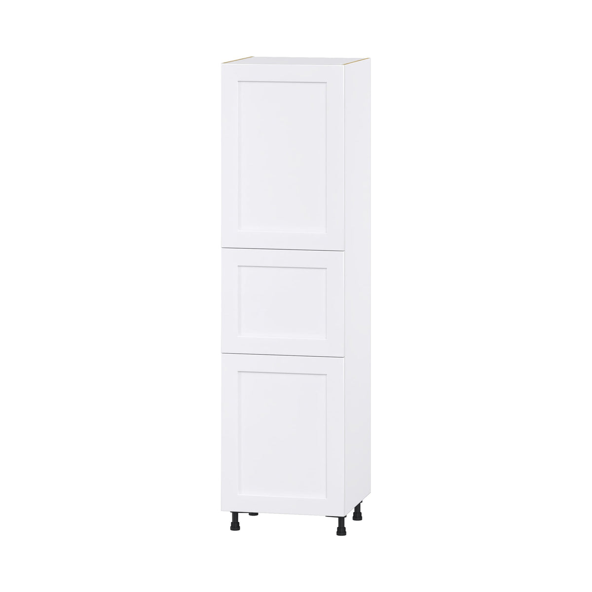 Hugo&Borg Jolie 24-in W x 89.5-in H x 24-in D Warm White Pantry Fully Assembled Cabinet (Flat Panel Shaker Door Style)