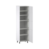 Hugo&Borg Jolie 24-in W x 89.5-in H x 24-in D Warm White Pantry Fully Assembled Cabinet (Flat Panel Shaker Door Style)
