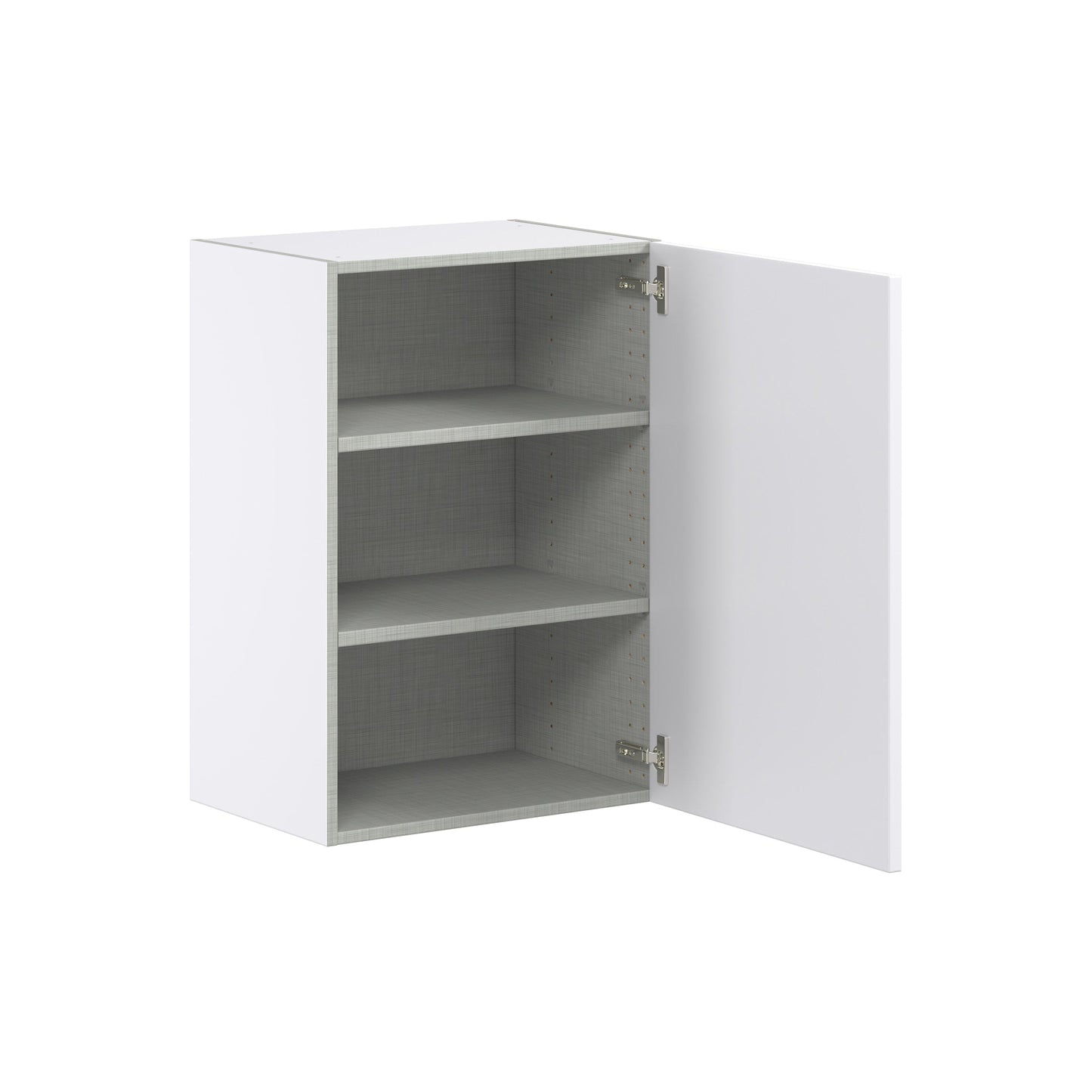 Hugo&Borg Jolie 21-in W x 30-in H x 14-in D Warm White Wall Fully Assembled Cabinet (Flat Panel Shaker Door Style)