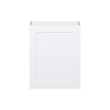 Hugo&Borg Jolie 24-in W x 30-in H x 14-in D Warm White Wall Fully Assembled Cabinet (Flat Panel Shaker Door Style)