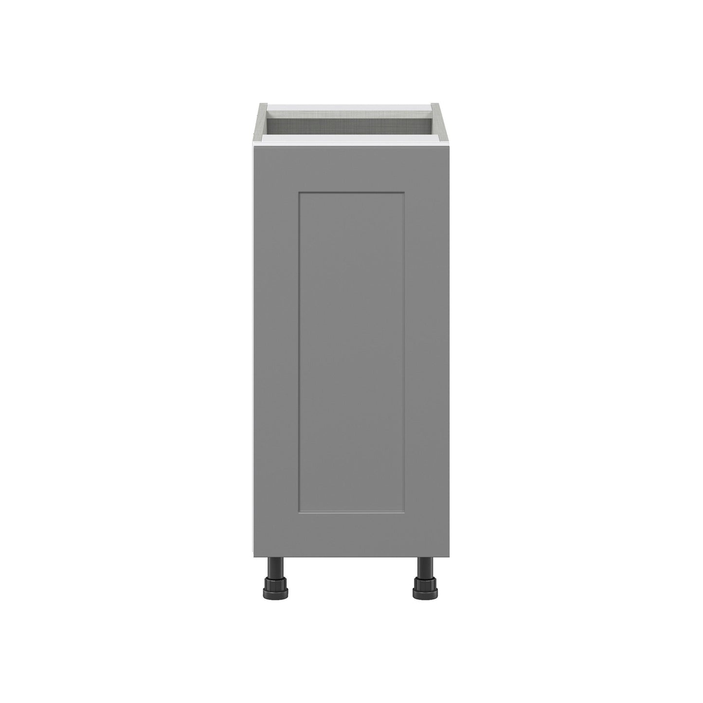 Hugo&Borg Beaumont 15-in W x 34.5-in H x 24-in D Slate Gray 3-Drawers Base Fully Assembled Cabinet (Flat Panel Shaker Style)