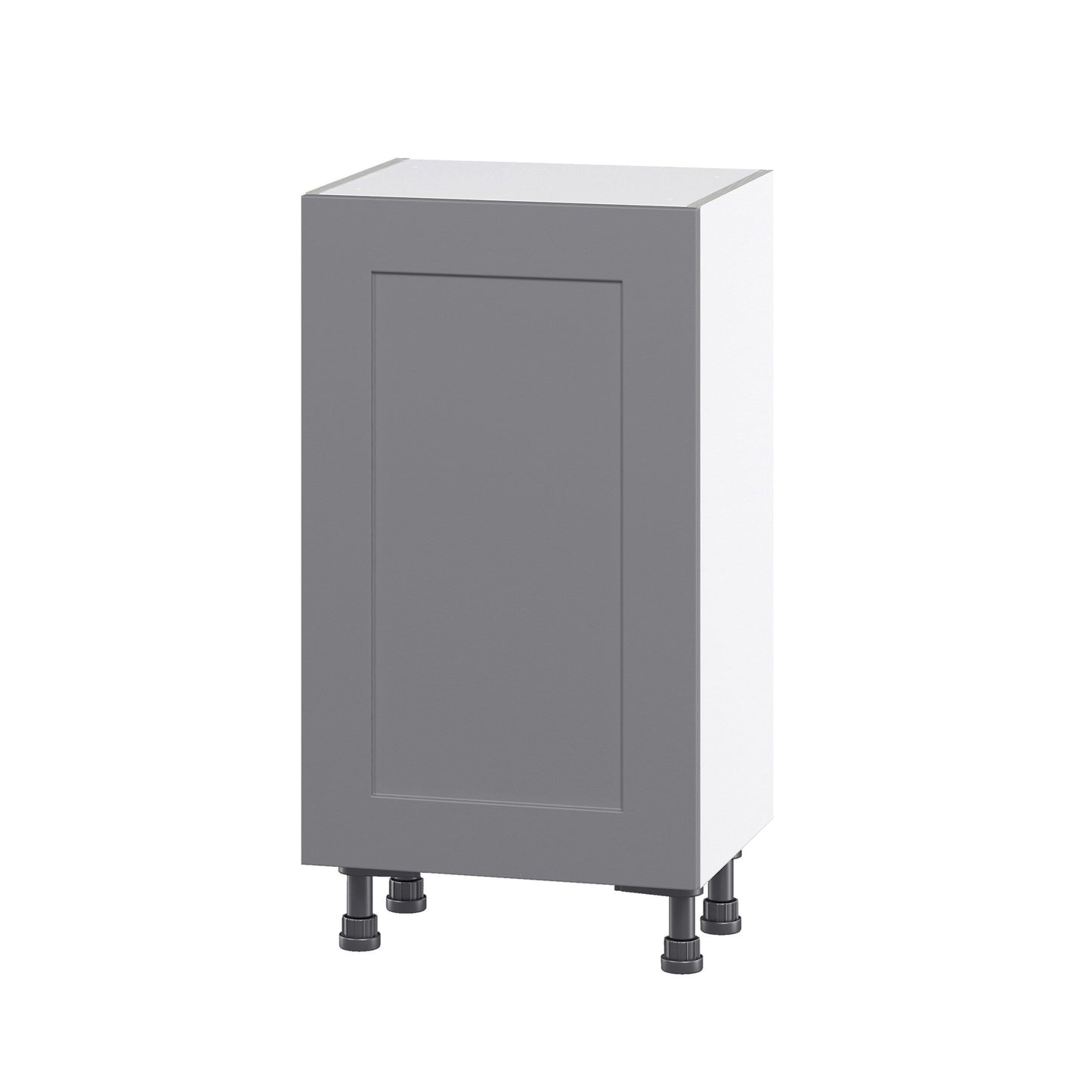 Hugo&Borg Beaumont 18-in W x 34.5-in H x 24-in D Slate Gray 3-Drawers Base Fully Assembled Cabinet (Flat Panel Shaker Style)