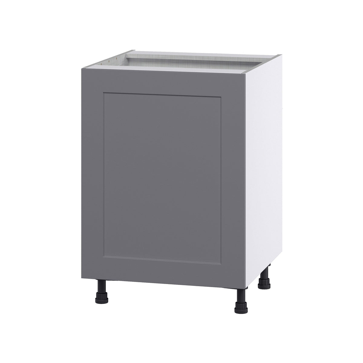 Hugo&Borg Beaumont 24-in W x 34.5-in H x 24-in D Slate Gray 3-Drawers Base Fully Assembled Cabinet (Flat Panel Shaker Style)