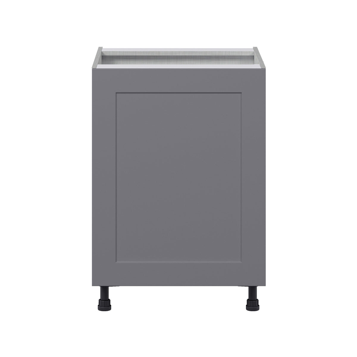 Hugo&Borg Beaumont 24-in W x 34.5-in H x 24-in D Slate Gray 3-Drawers Base Fully Assembled Cabinet (Flat Panel Shaker Style)