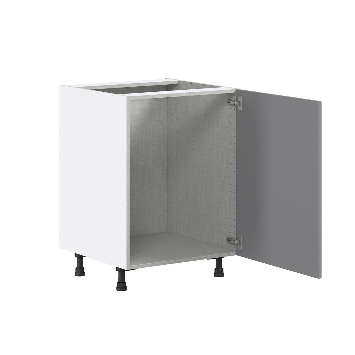 Hugo&Borg Beaumont 24-in W x 34.5-in H x 24-in D Slate Gray Sink Base Fully Assembled Cabinet (Flat Panel Shaker Style)