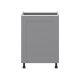 Hugo&Borg Beaumont 24-in W x 34.5-in H x 24-in D Slate Gray Sink Base Fully Assembled Cabinet (Flat Panel Shaker Style)