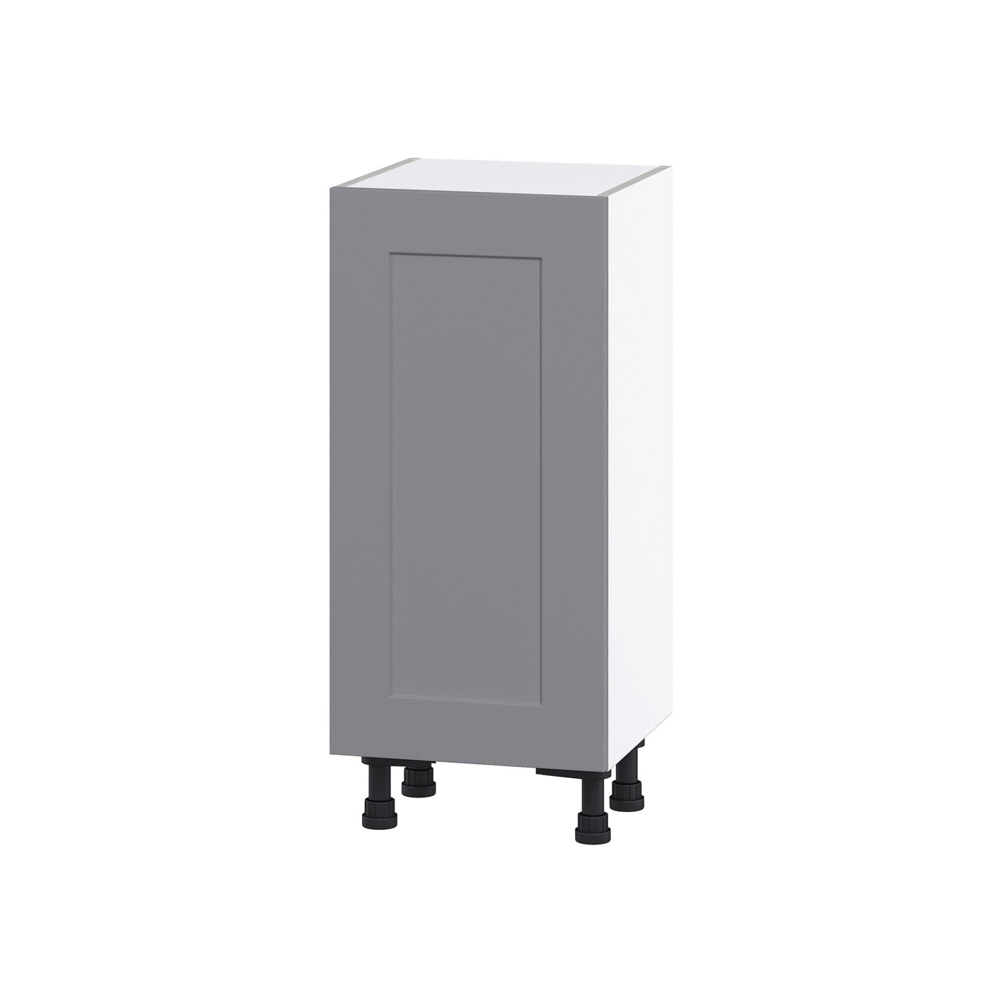 Hugo&Borg Beaumont 15-in W x 34.5-in H x 14-in D Slate Gray Base Fully Assembled Cabinet (Flat Panel Shaker Door Style)