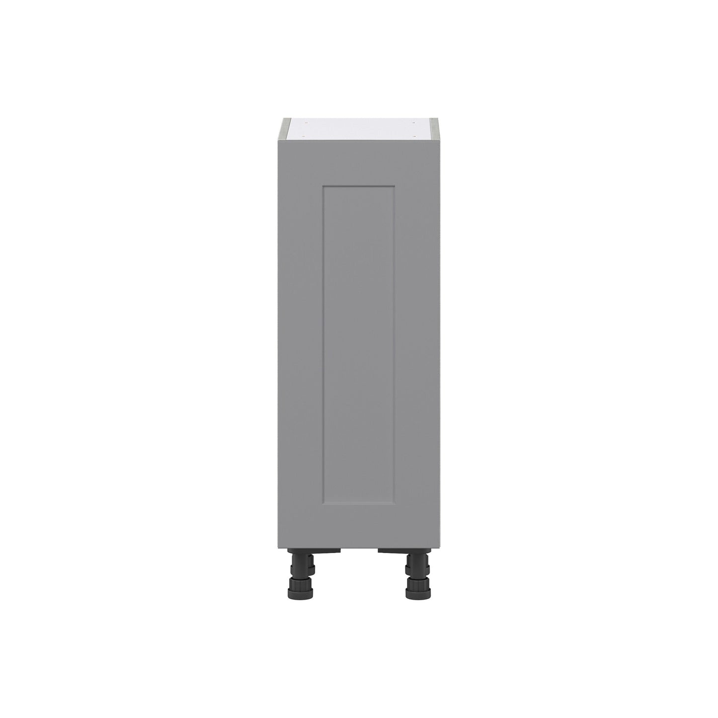 Hugo&Borg Beaumont 12-in W x 34.5-in H x 14-in D Slate Gray Base Fully Assembled Cabinet (Flat Panel Shaker Door Style)