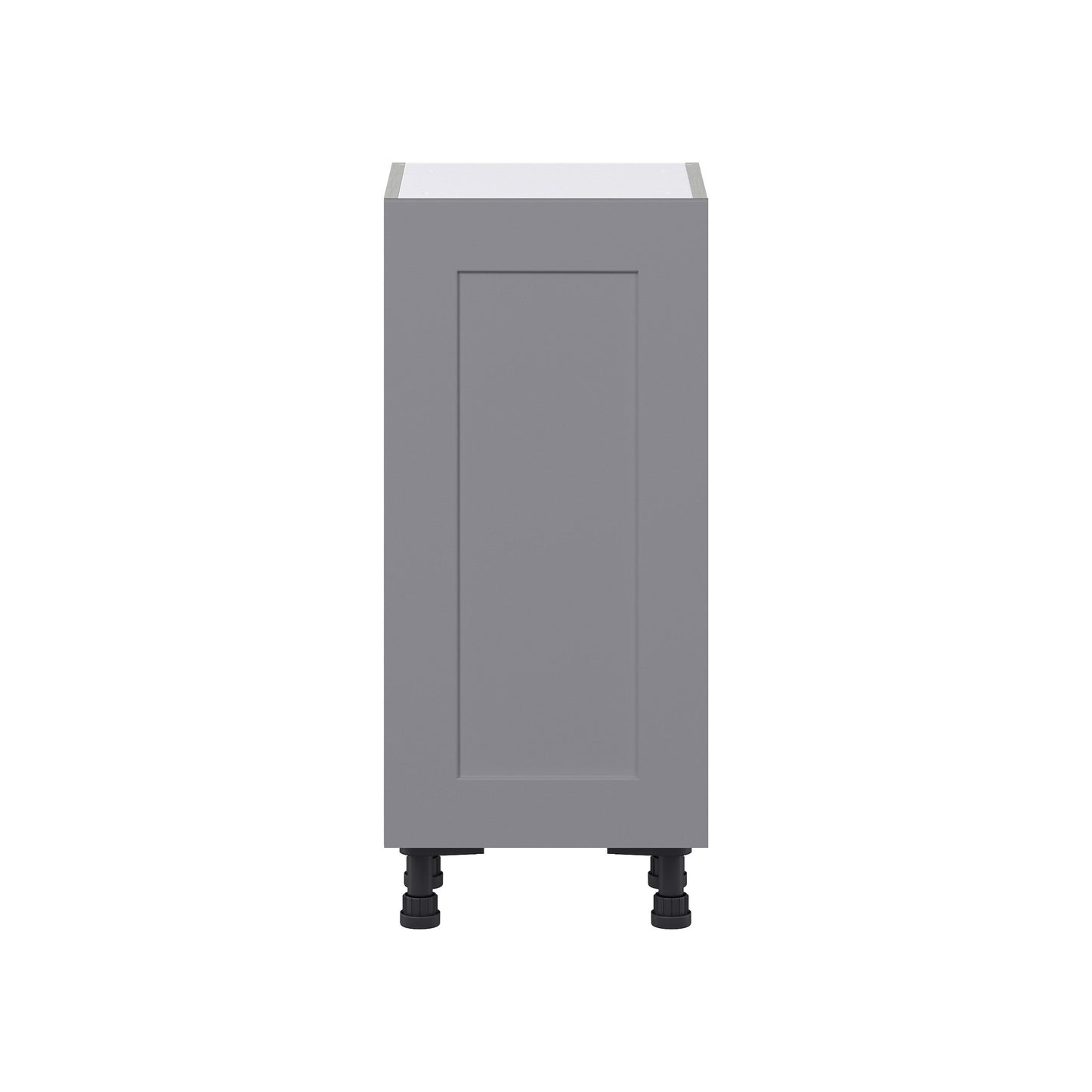 Hugo&Borg Beaumont 15-in W x 34.5-in H x 14-in D Slate Gray Base Fully Assembled Cabinet (Flat Panel Shaker Door Style)