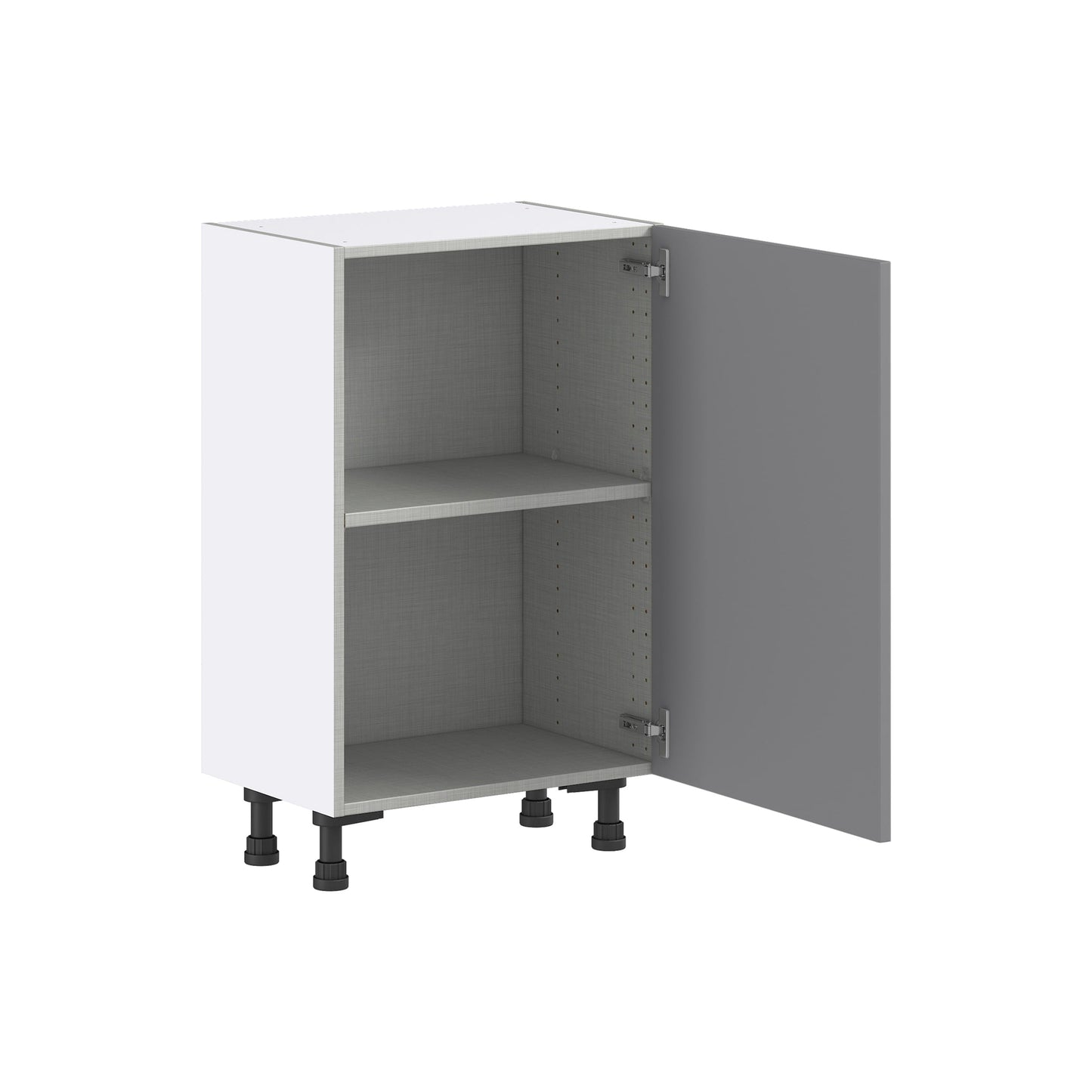 Hugo&Borg Beaumont 21-in W x 34.5-in H x 14-in D Slate Gray Base Fully Assembled Cabinet (Flat Panel Shaker Door Style)