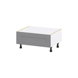 Hugo&Borg Beaumont 30-in W x 14.5-in H x 24-in D Slate Gray 1-Drawer Base Fully Assembled Cabinet