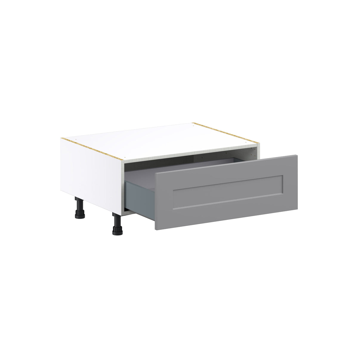 Hugo&Borg Beaumont 30-in W x 14.5-in H x 24-in D Slate Gray 1-Drawer Base Fully Assembled Cabinet