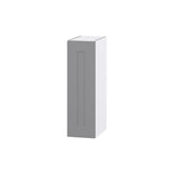 Hugo&Borg Beaumont 9-in W x 30-in H x 14-in D Slate Gray Wall Fully Assembled Cabinet (Flat Panel Shaker Door Style)