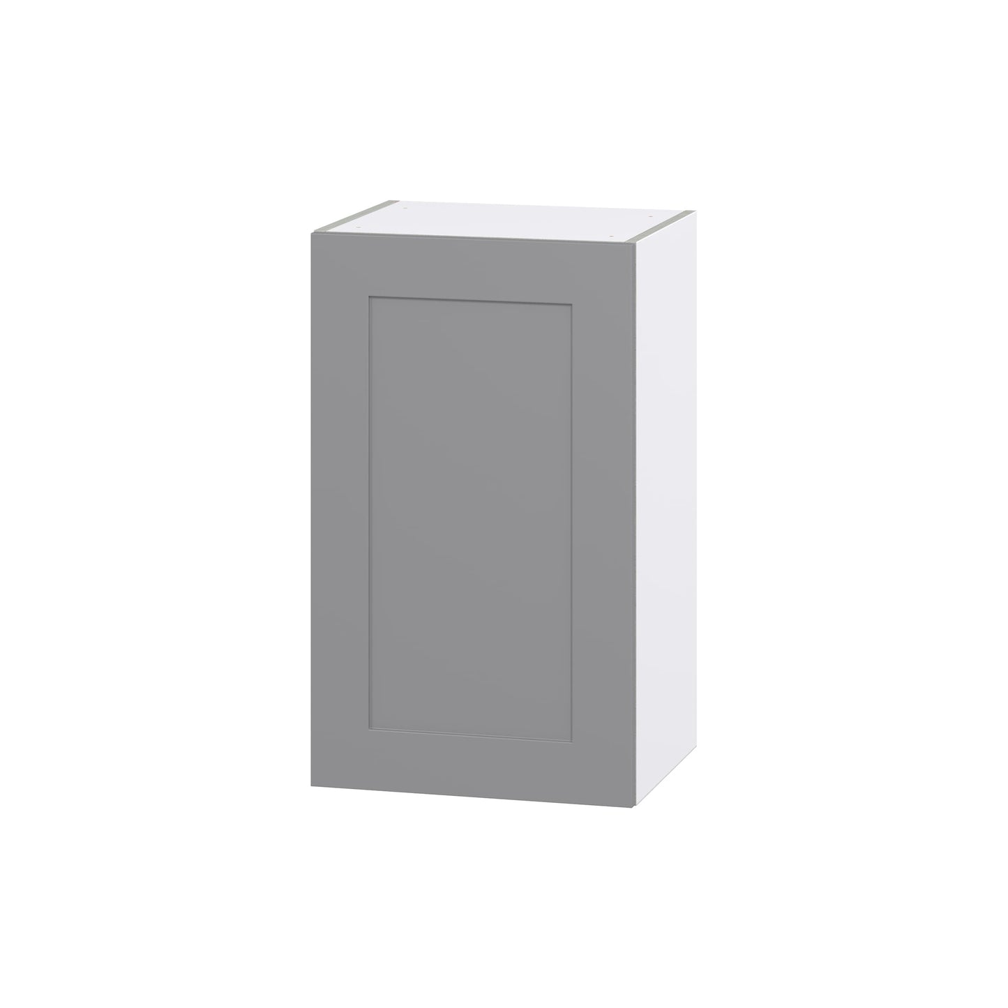 Hugo&Borg Beaumont 18-in W x 30-in H x 14-in D Slate Gray Wall Fully Assembled Cabinet (Flat Panel Shaker Door Style)