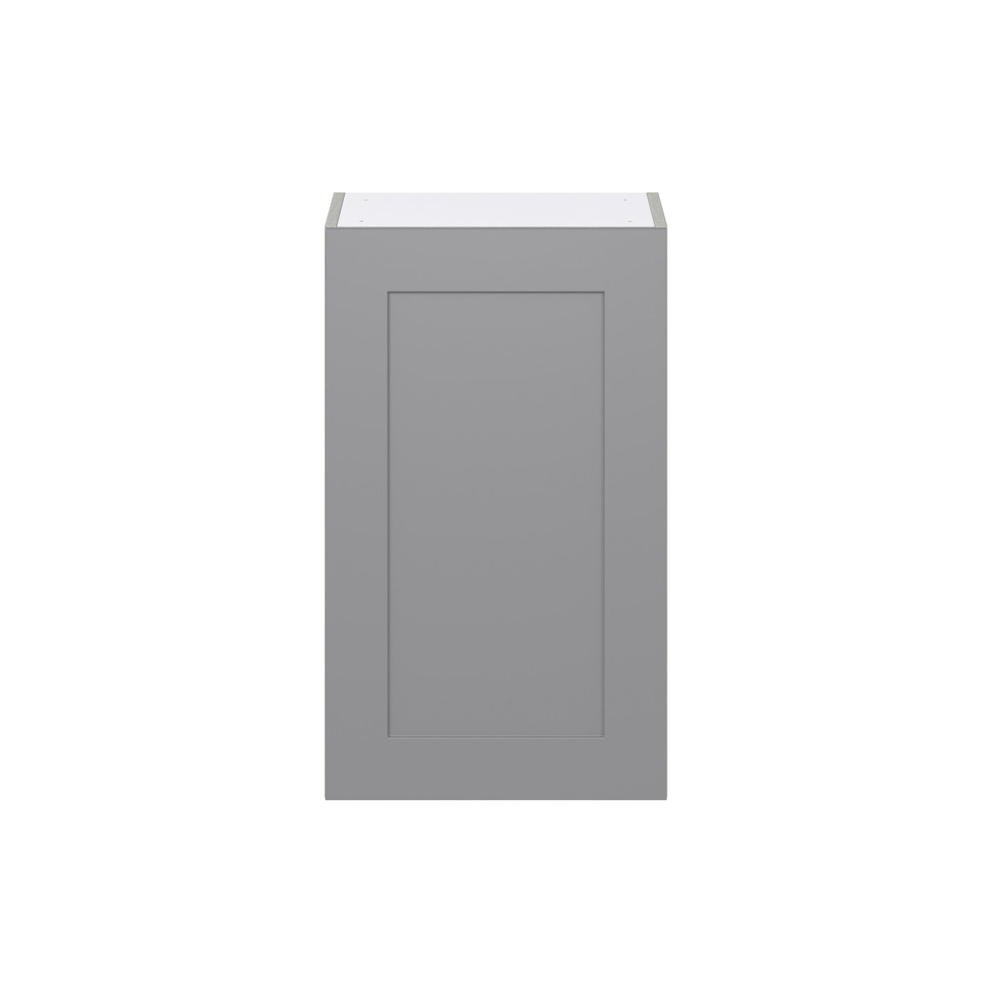 Hugo&Borg Beaumont 18-in W x 30-in H x 14-in D Slate Gray Wall Fully Assembled Cabinet (Flat Panel Shaker Door Style)