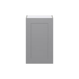 Hugo&Borg Beaumont 18-in W x 30-in H x 14-in D Slate Gray Wall Fully Assembled Cabinet (Flat Panel Shaker Door Style)