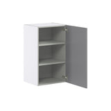 Hugo&Borg Beaumont 18-in W x 30-in H x 14-in D Slate Gray Wall Fully Assembled Cabinet (Flat Panel Shaker Door Style)