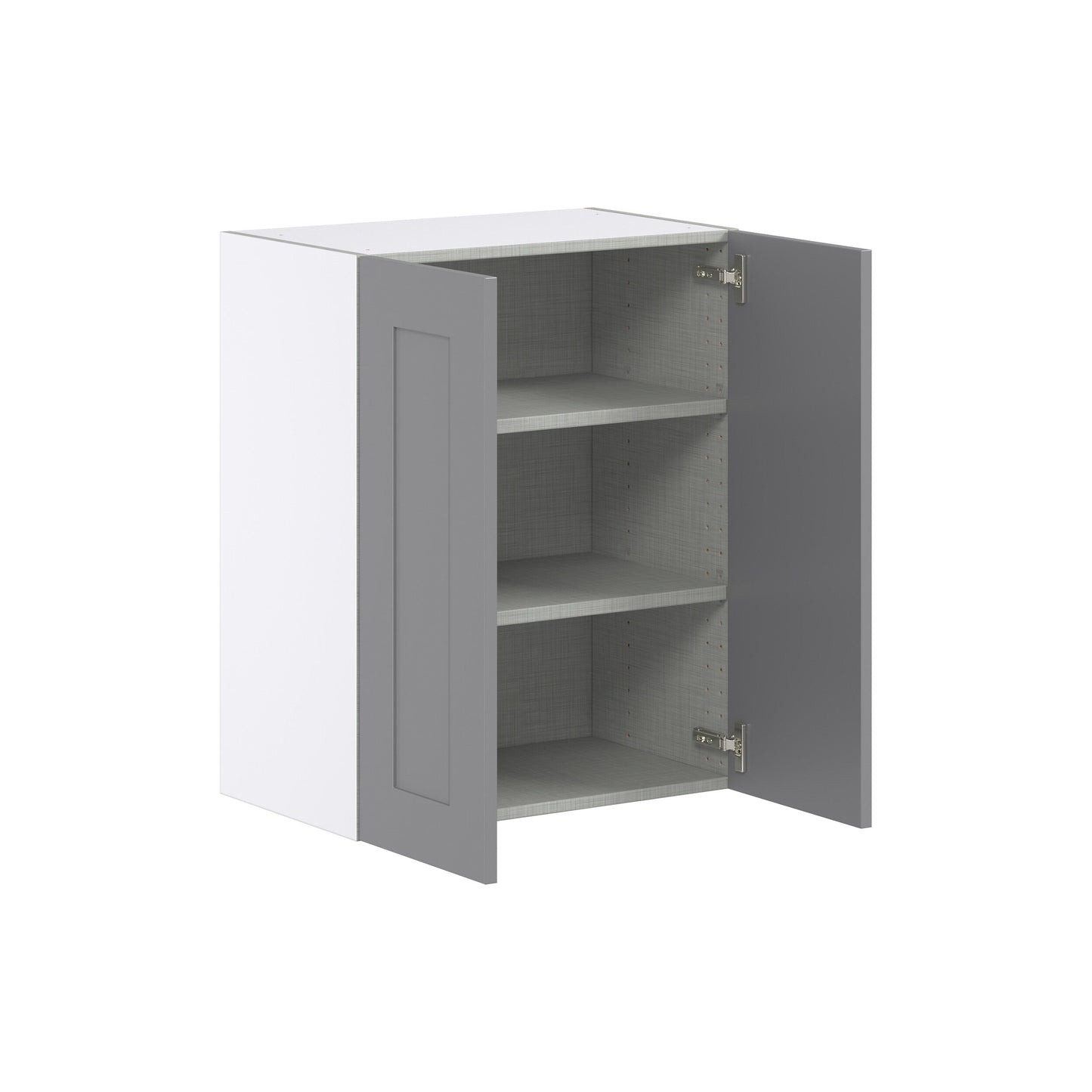 Hugo&Borg Beaumont 24-in W x 30-in H x 14-in D Slate Gray Wall Fully Assembled Cabinet (Flat Panel Shaker Door Style)