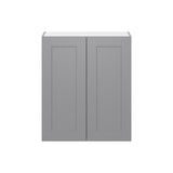 Hugo&Borg Beaumont 30-in W x 35-in H x 14-in D Slate Gray Wall Fully Assembled Cabinet (Flat Panel Shaker Door Style)