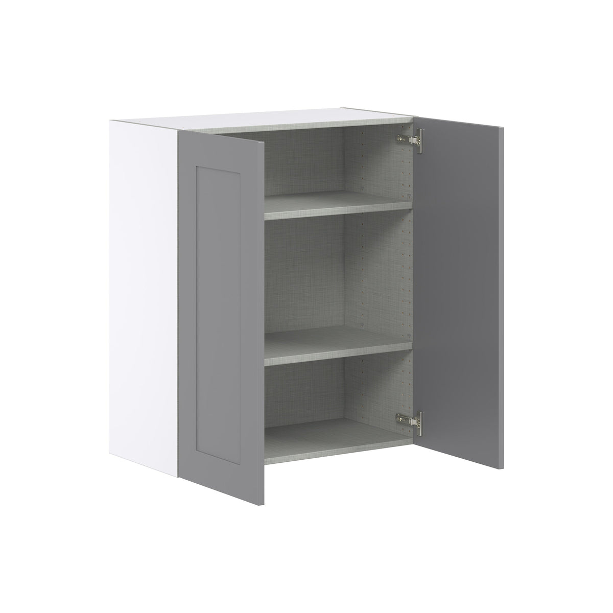 Hugo&Borg Beaumont 30-in W x 35-in H x 14-in D Slate Gray Wall Fully Assembled Cabinet (Flat Panel Shaker Door Style)