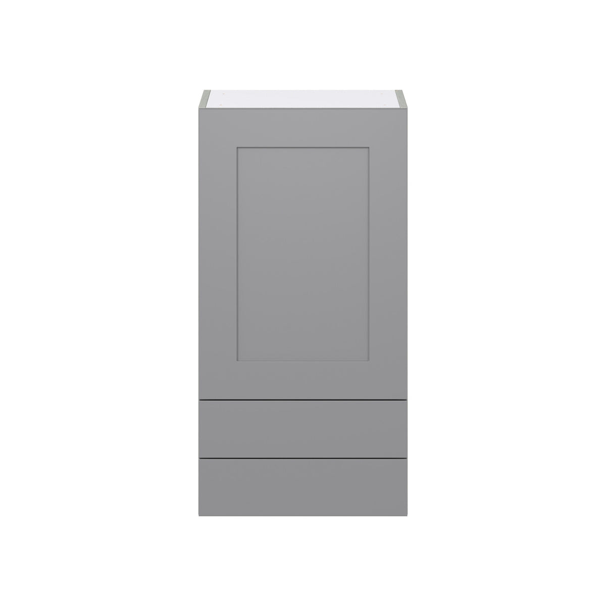 Hugo&Borg Beaumont 18-in W x 35-in H x 14-in D Slate Gray 2-Drawers Wall Fully Assembled Cabinet (Flat Panel Shaker Style)