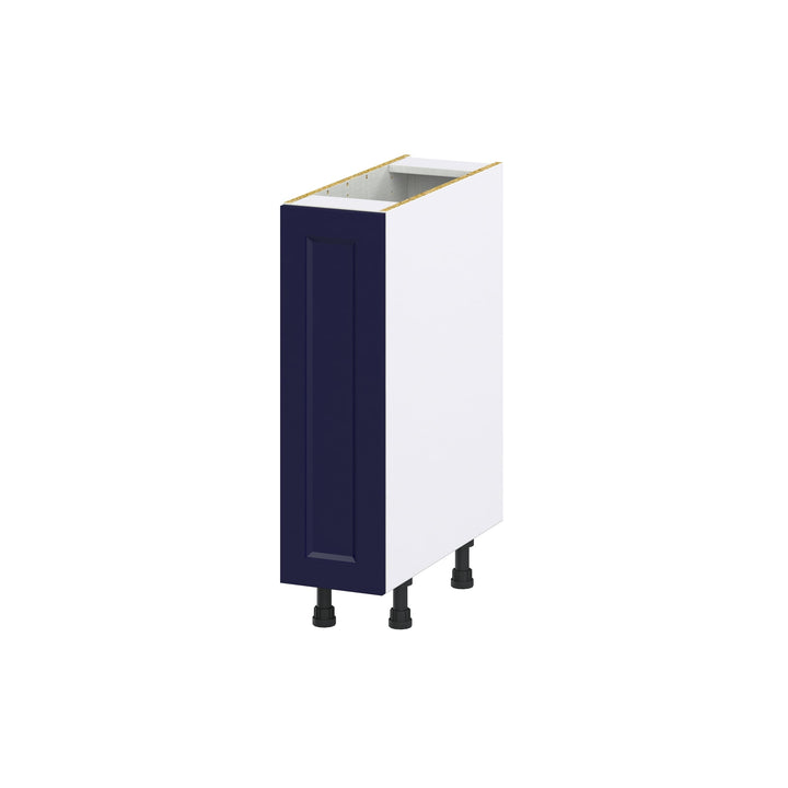Hugo&Borg Lorette 9-in W x 34.5-in H x 24-in D Navy Blue Base Fully Assembled Cabinet (Recessed Panel Shaker Door Style)