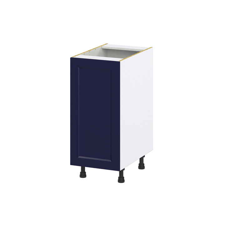 Hugo&Borg Lorette 15-in W x 34.5-in H x 24-in D Navy Blue Base Fully Assembled Cabinet (Recessed Panel Shaker Door Style)